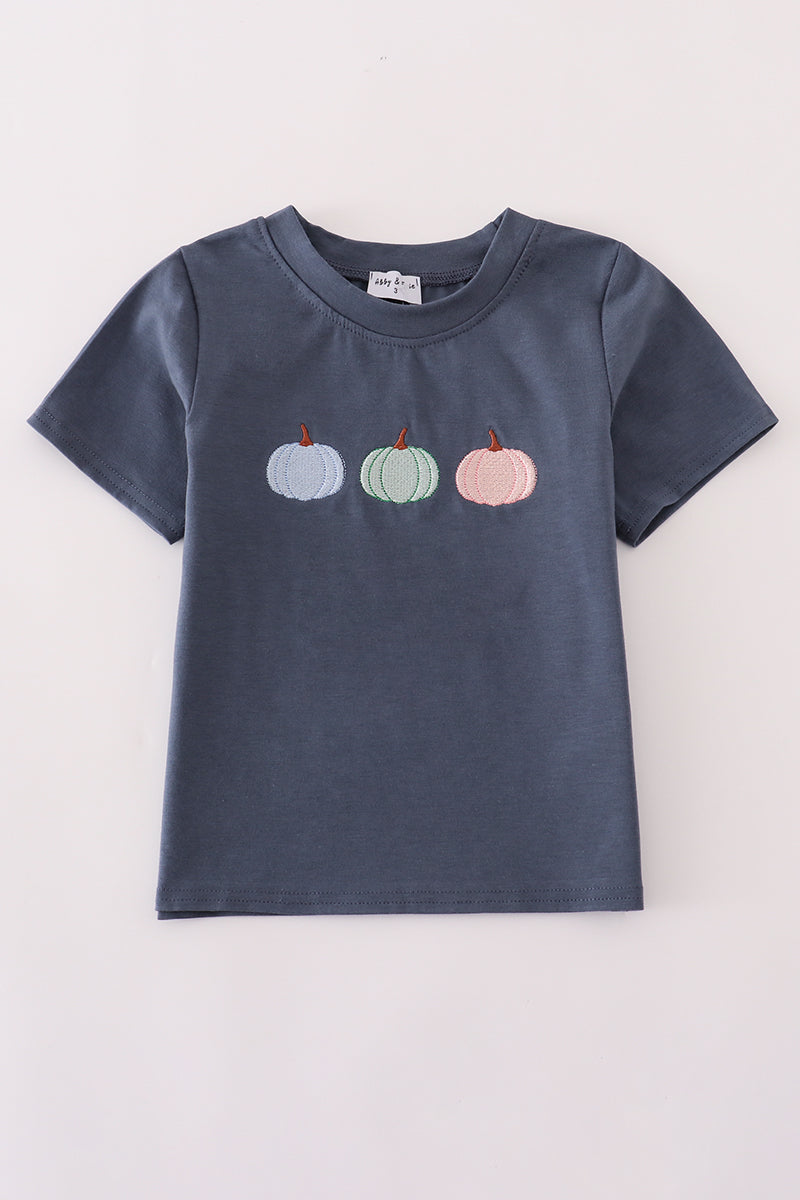 Blue embroidery top