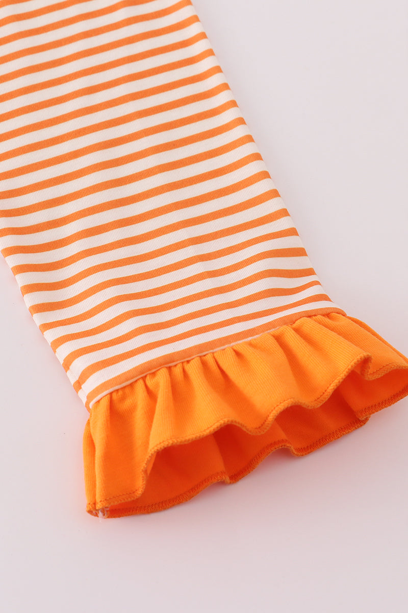 Tennessee applique stripe ruffle pants set