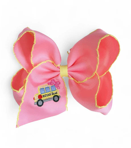 School Bus Moon Stich Bow