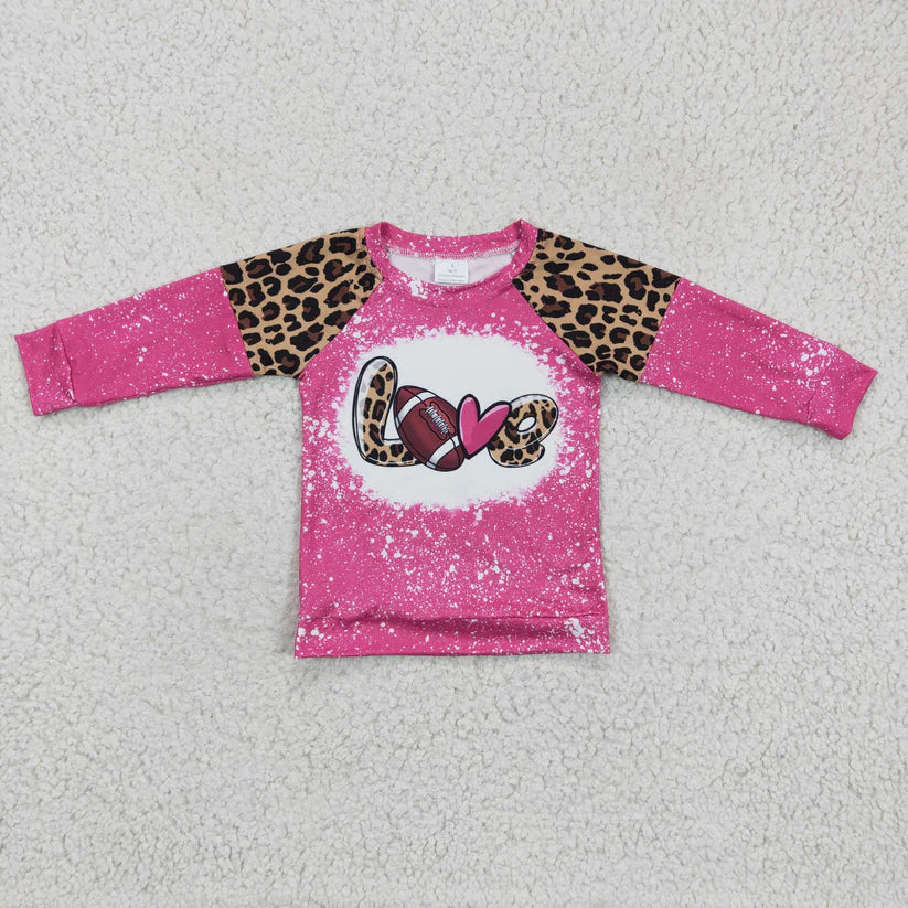 Love Football Leopard Pink