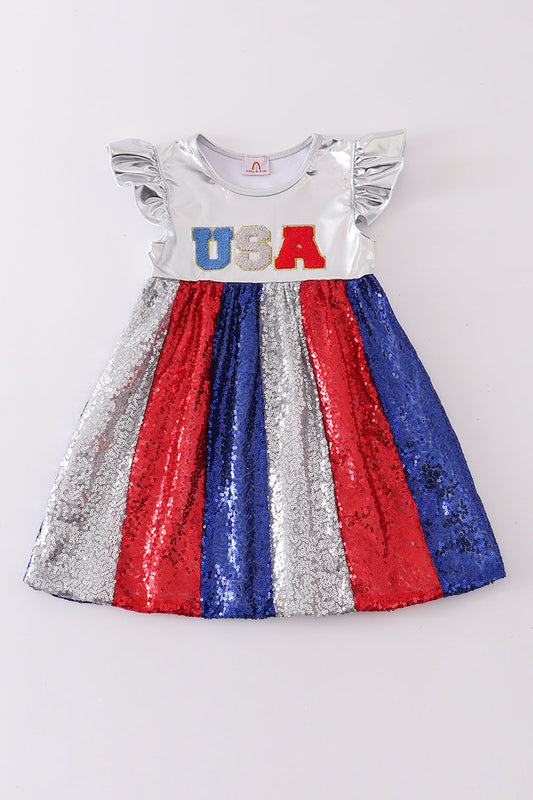 USA Sequin Shimmer Dress