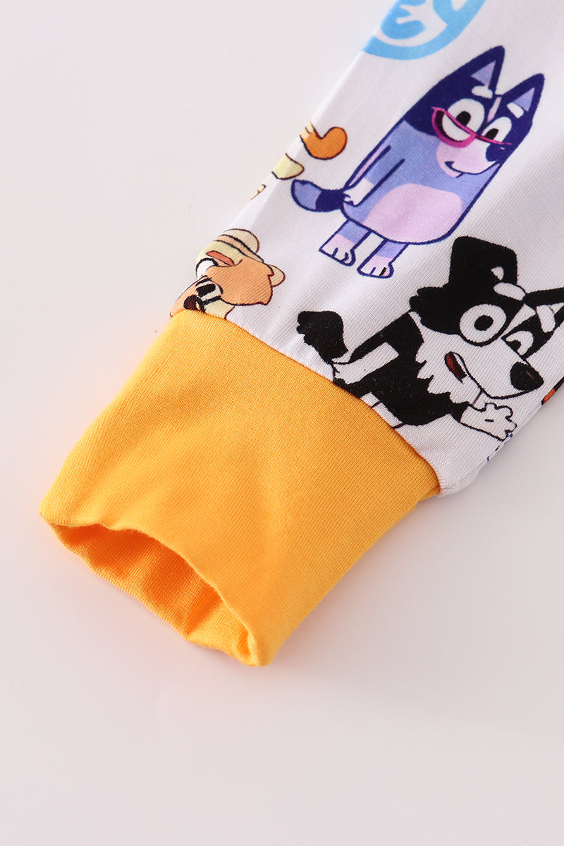 Character print bamboo pajamas romper