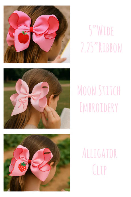 Moon Stitch 5" Bow