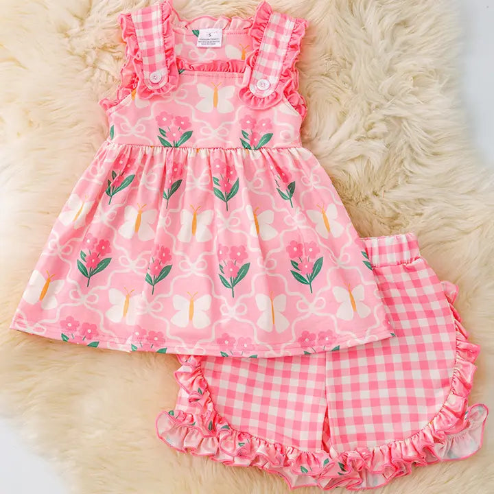 Pink Butterfly Floral
