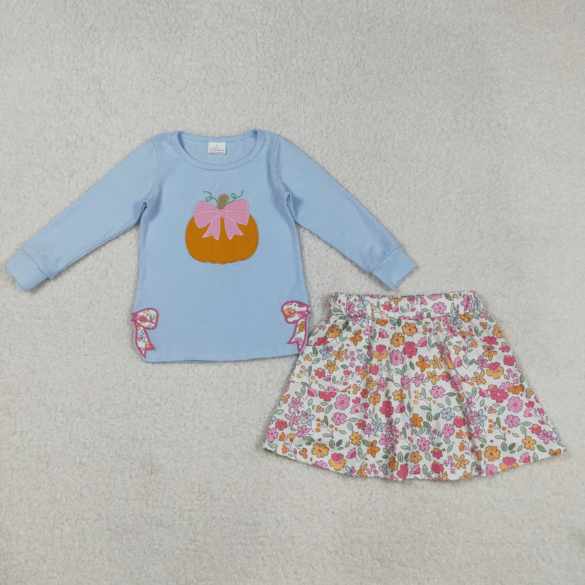 Pumpkin Floral Bow