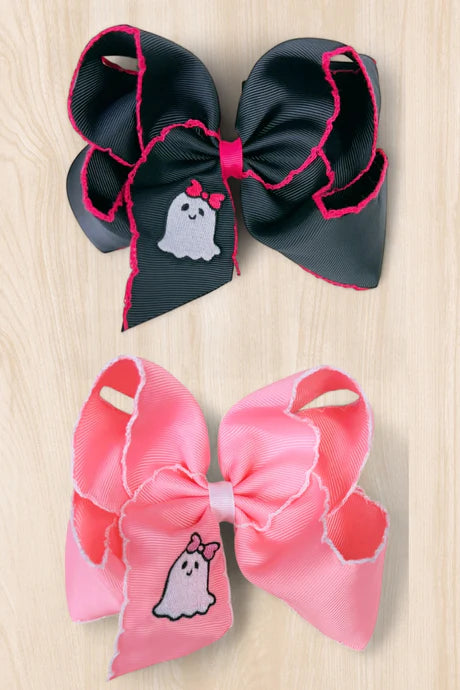 Moon Stitch Ghost Bow 5"