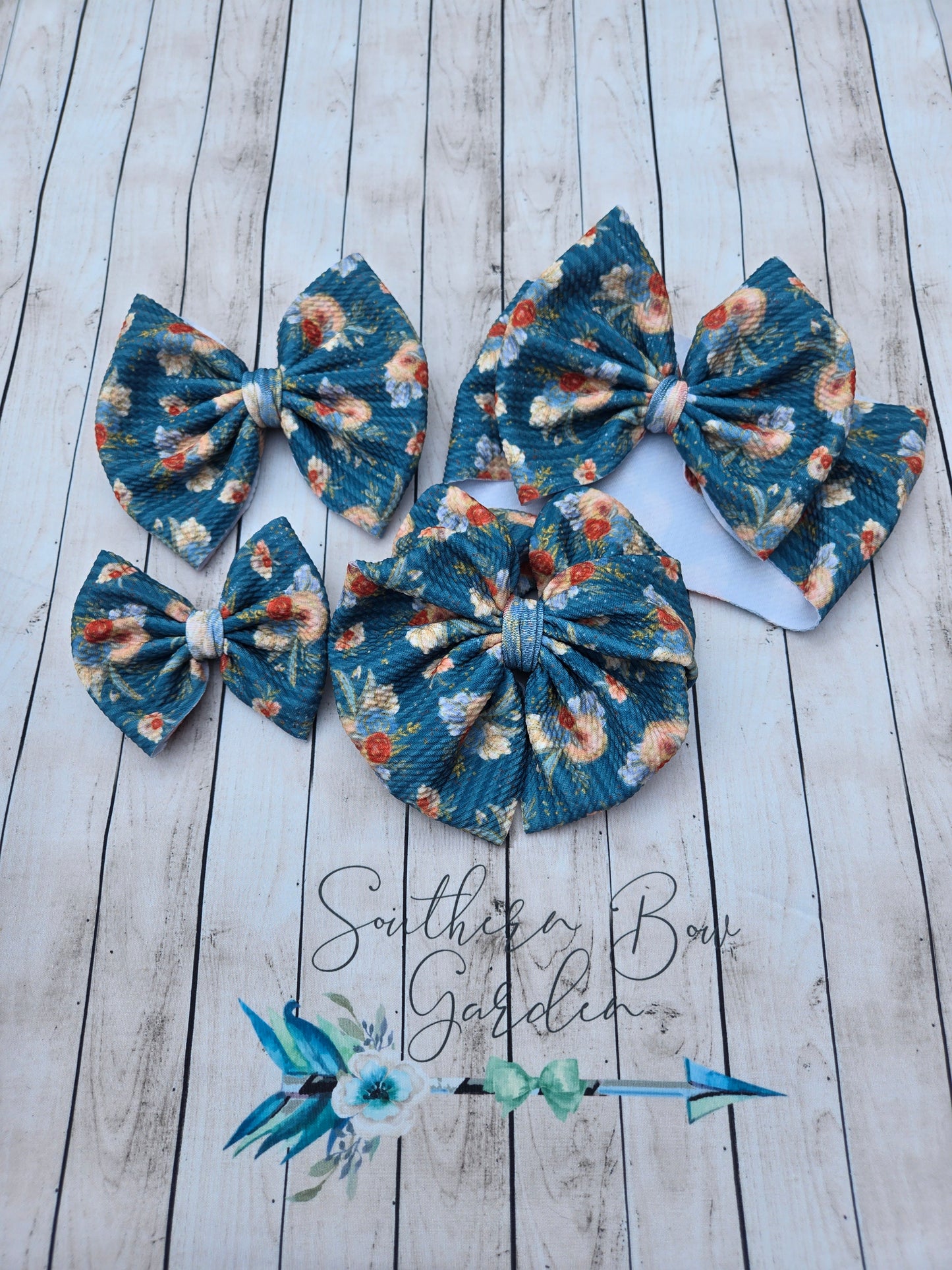 Teal Floral