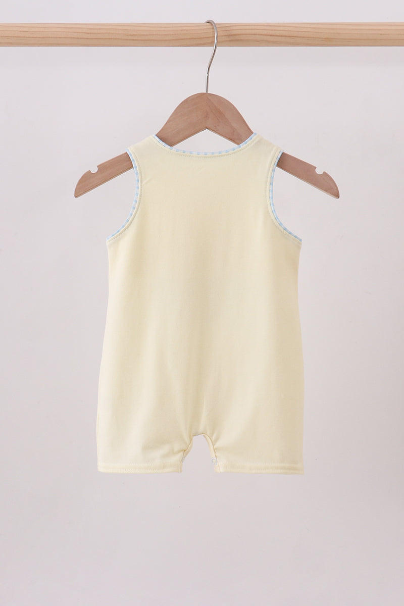 Yellow character applique jonjon