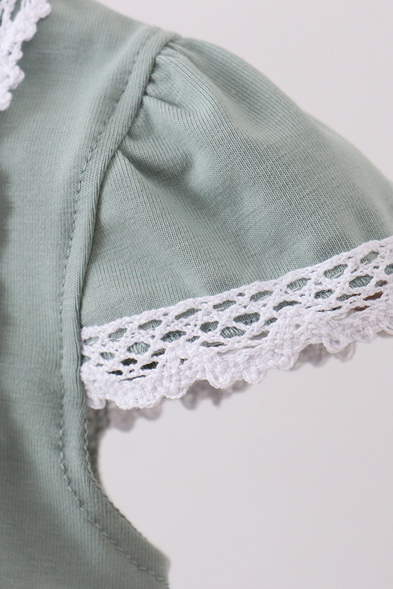 Sage bunny embroidery bubble