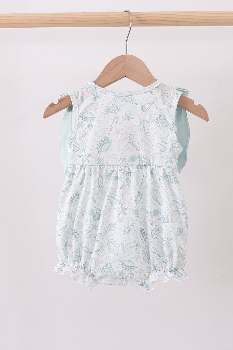Sea shell smocked bubble