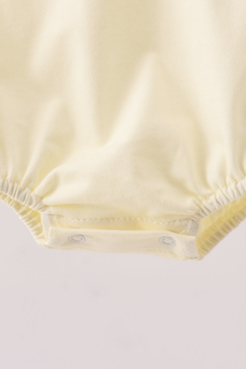 Yellow cross sheep embroidery bubble