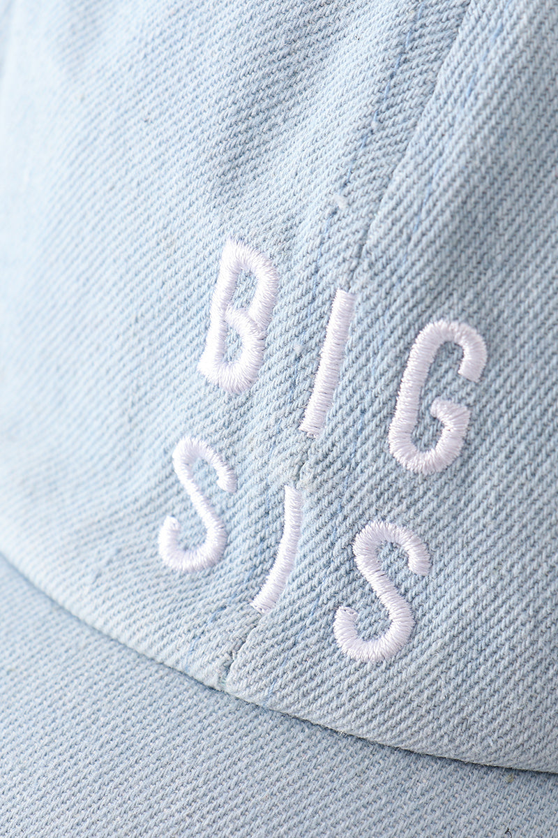 Denim embroidery baseball cap