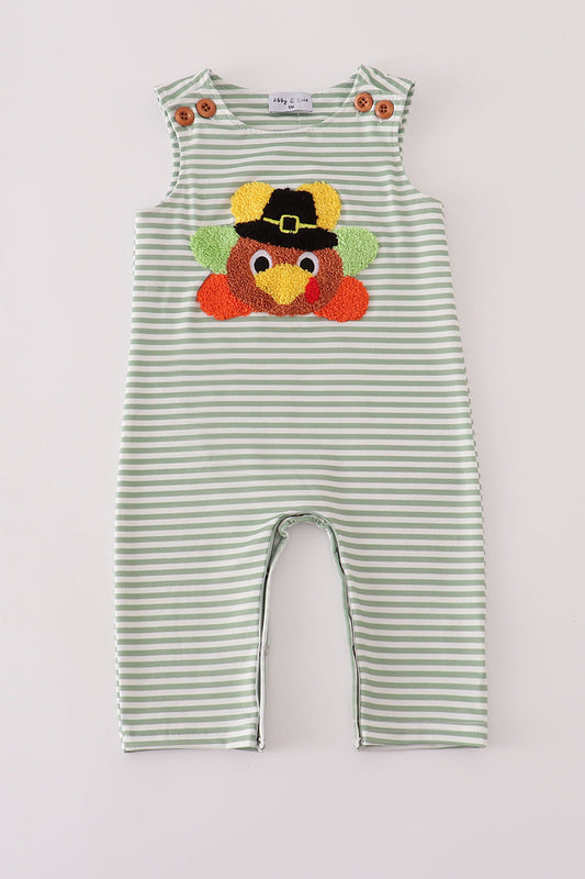 Green turkey french knot stripe jonjon