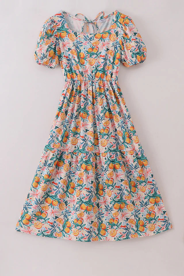 Citrus Bloom mama Dress