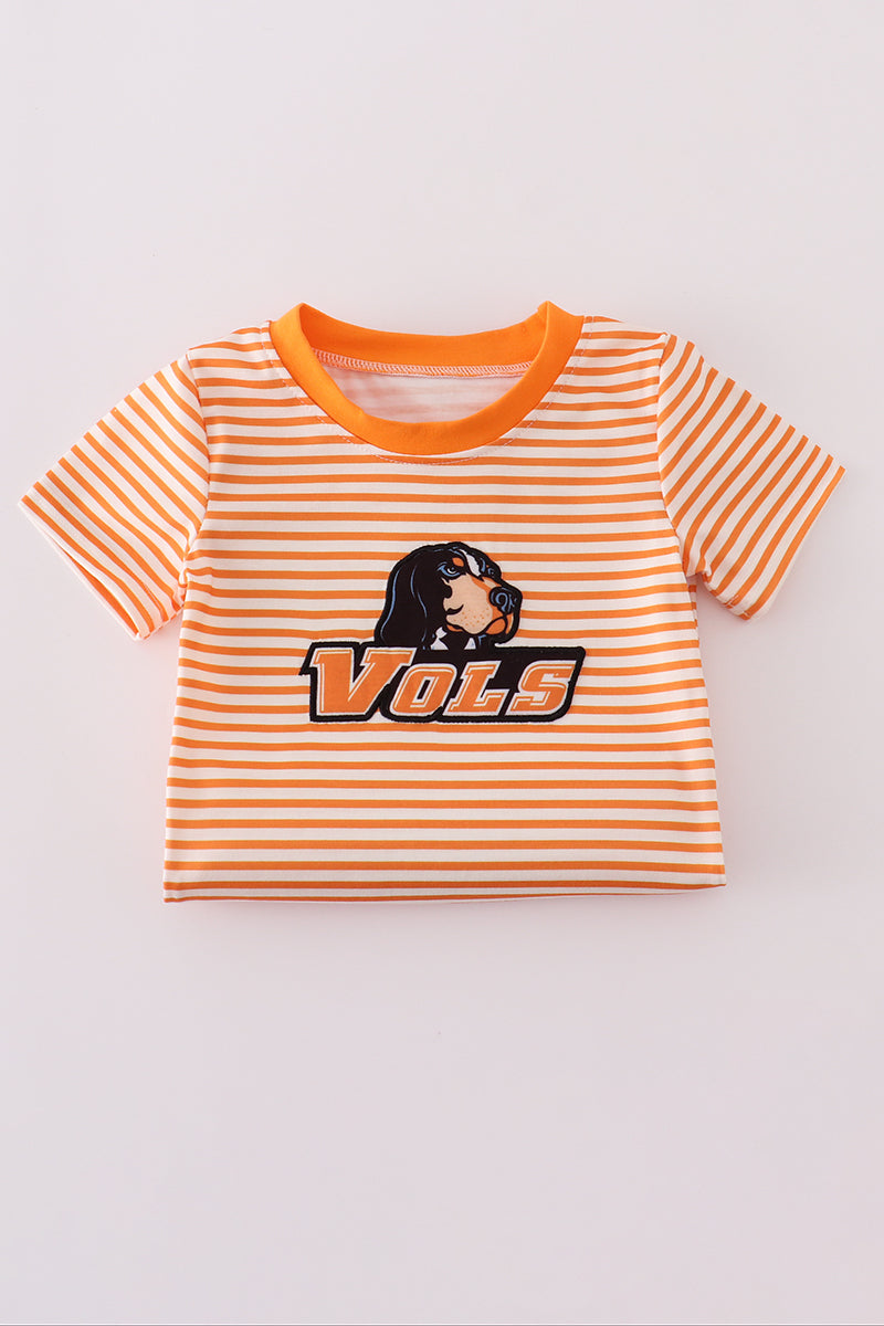 Tennessee applique stripe romper