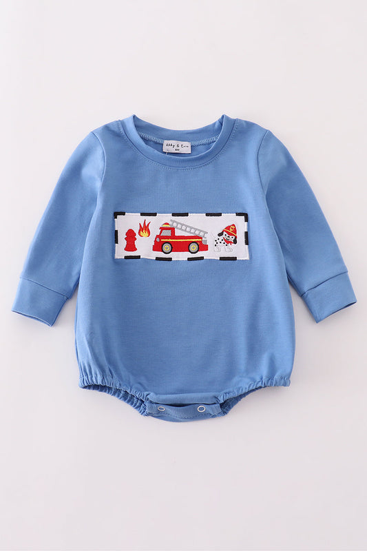 Blue fire fighter bubble