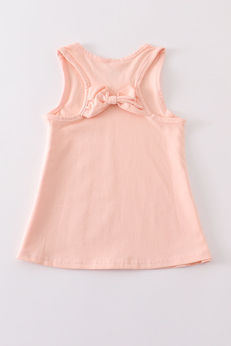 Peach blank basic kids teens adult tank top