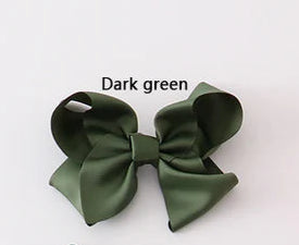 Dark Green large Ribbon bow