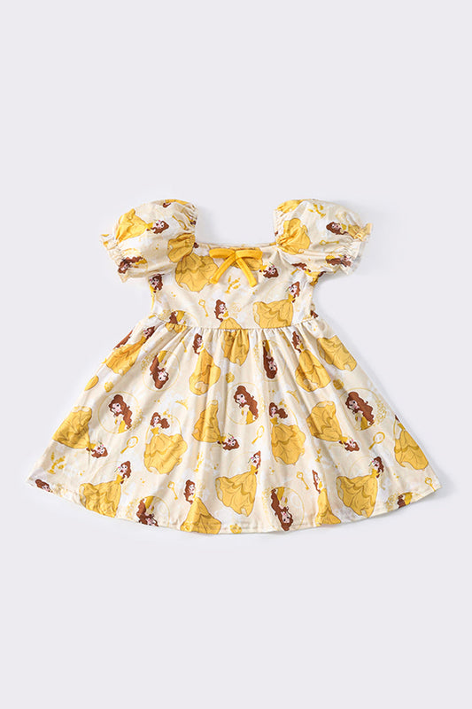 Mustard princess character dress