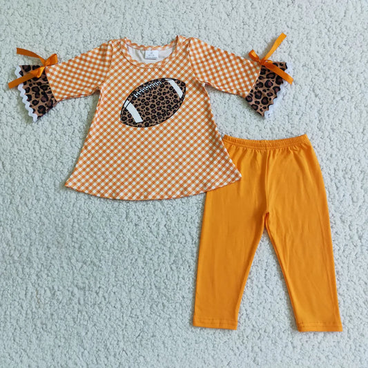 Orange Leopard Football
