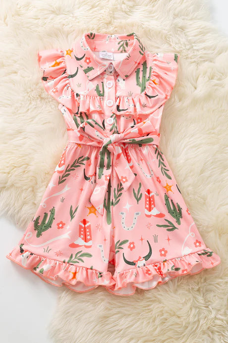 Cactus Cowgirl Romper