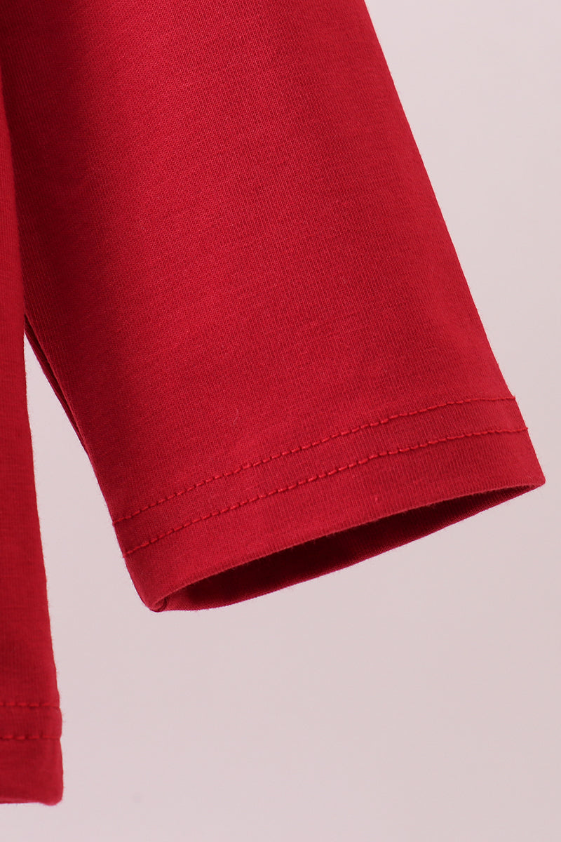 Premium Maroon Alabama elephant applique top