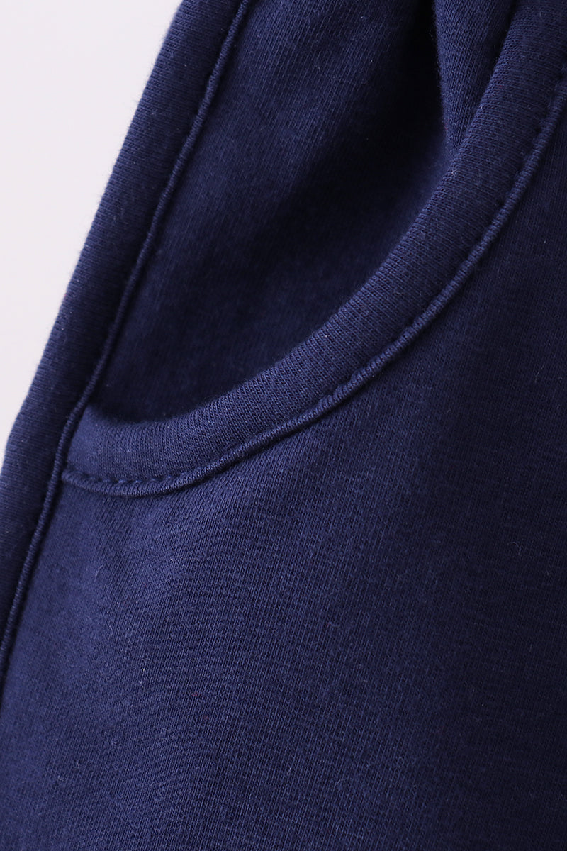 Premium Navy bow shorts