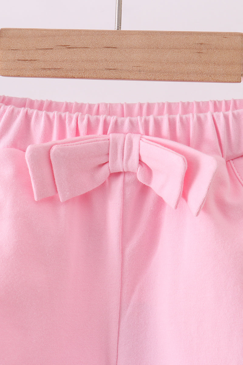 Premium Blush bow shorts