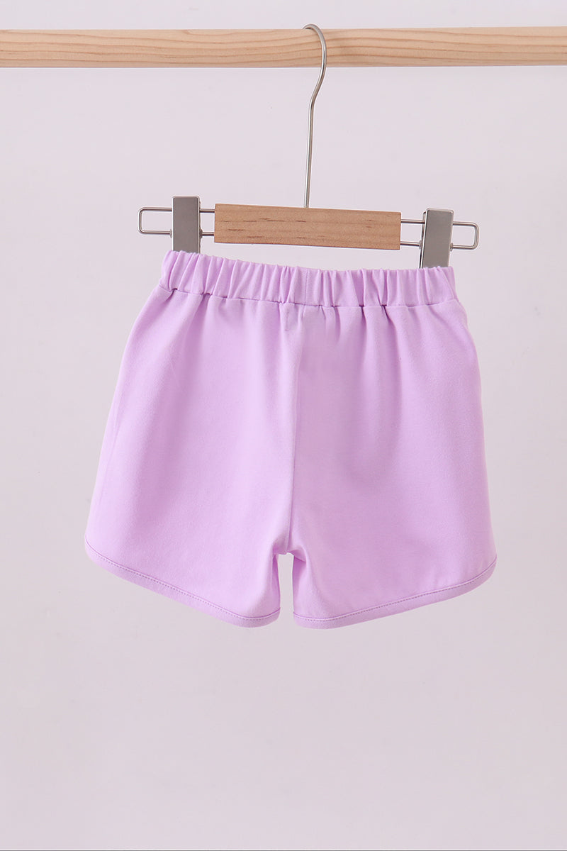 Premium Lilac bow shorts