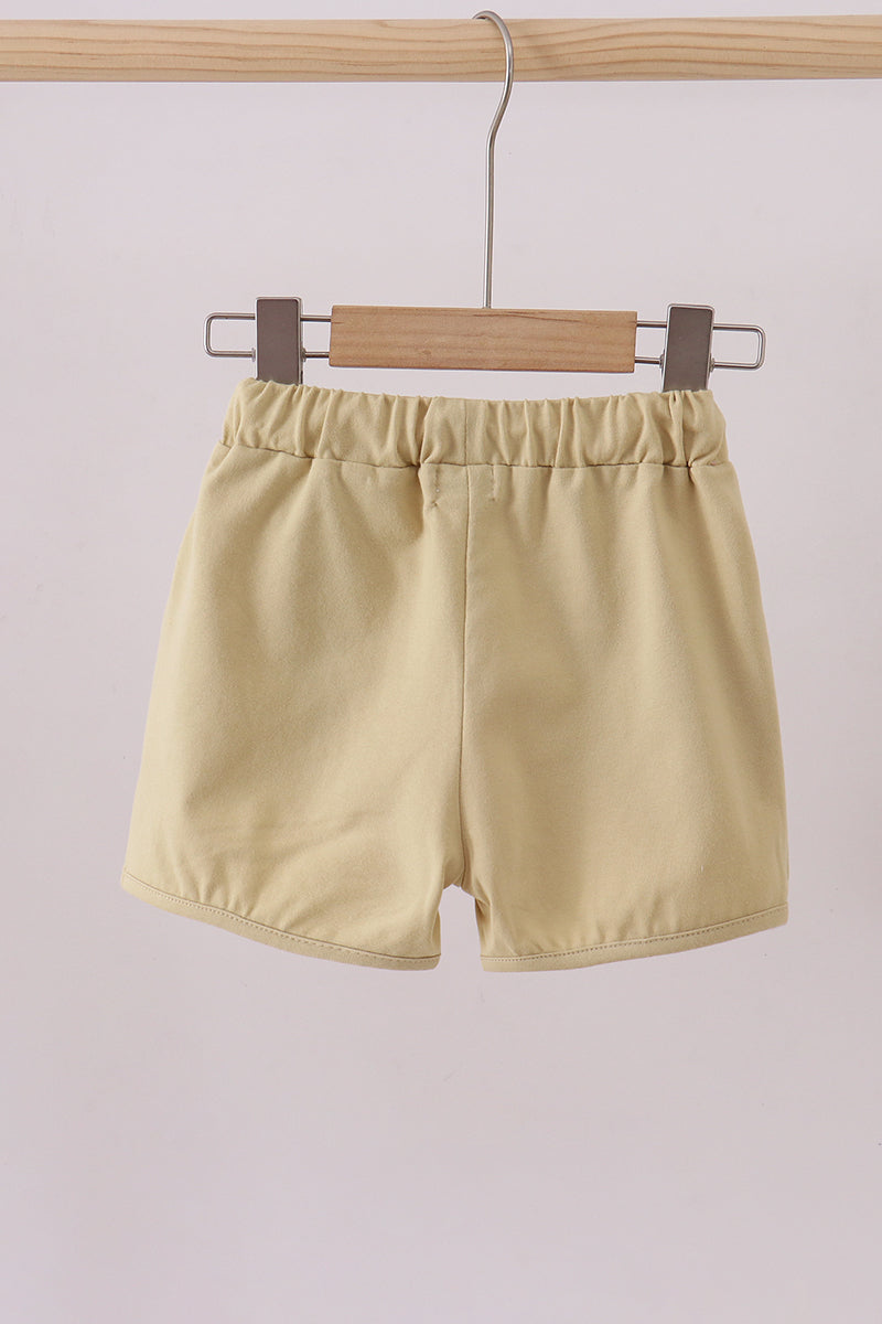 Premium Khaki drawstring shorts