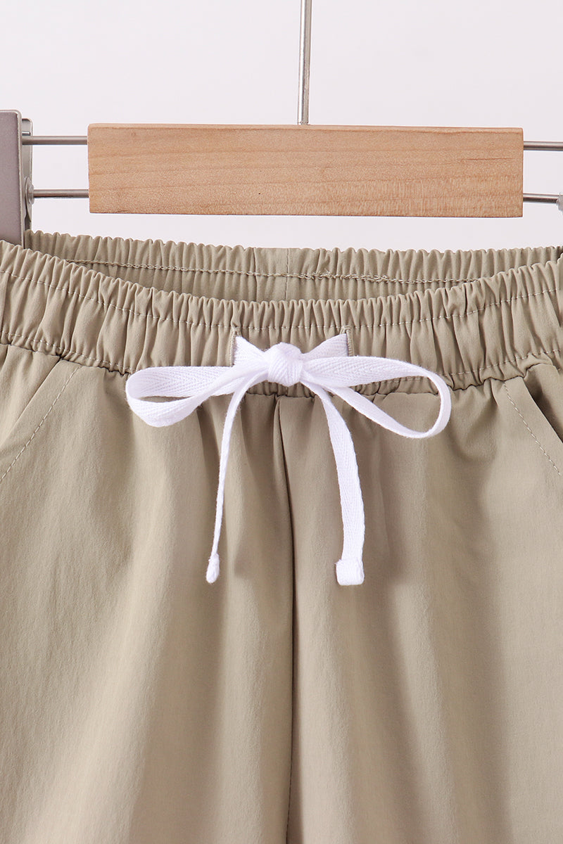 Oatmeal pocket performance shorts