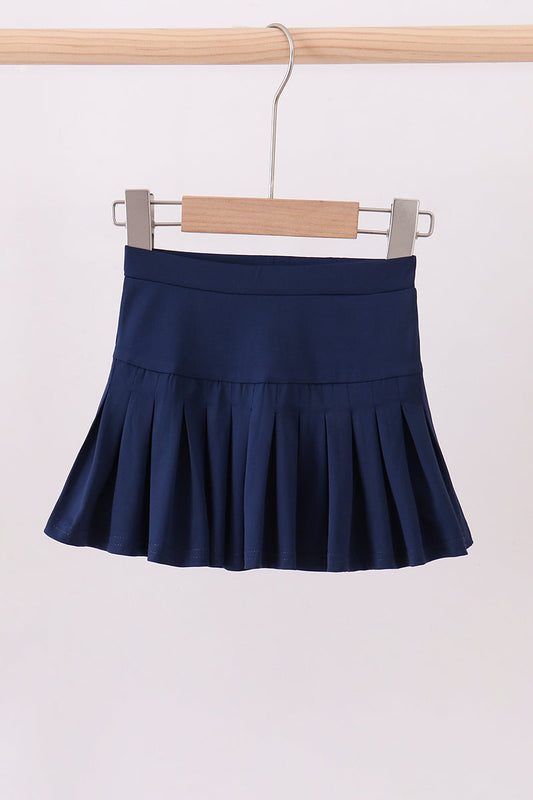 Blue pleated skort