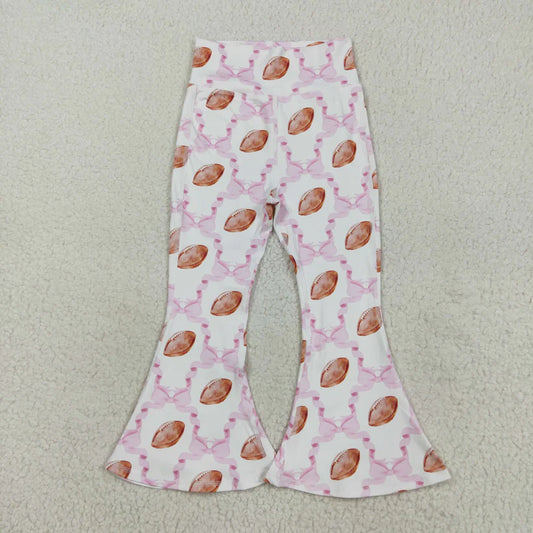 Pink Bow Football Bells