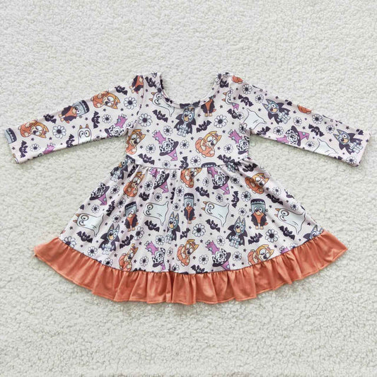 Blue-y Long Sleeve Halloween Dress