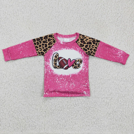 Love Football Leopard Pink