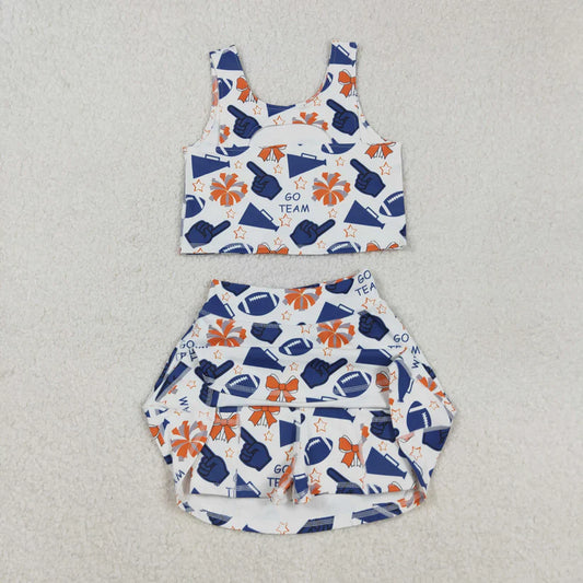 Blue & Orange Go Team Sibling Set
