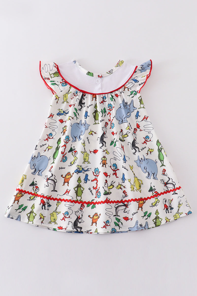 Dr.Seuss embroidery dress
