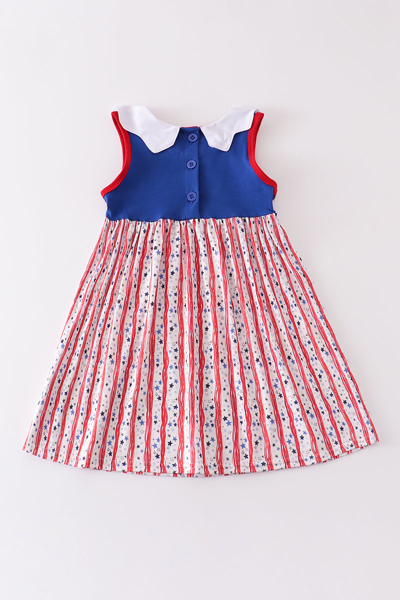 Blue Patriotic flag dress