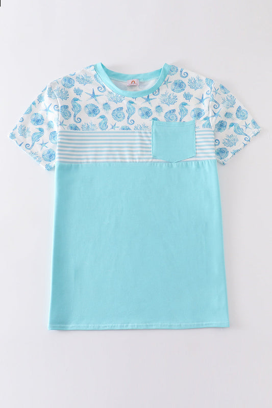 Marine creature print men top