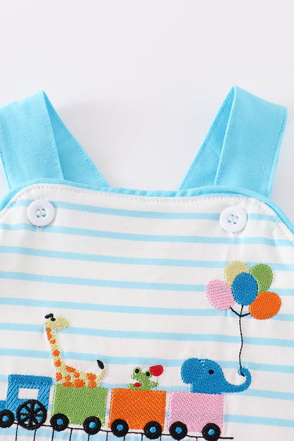 Blue farm embroidery boy jonjon