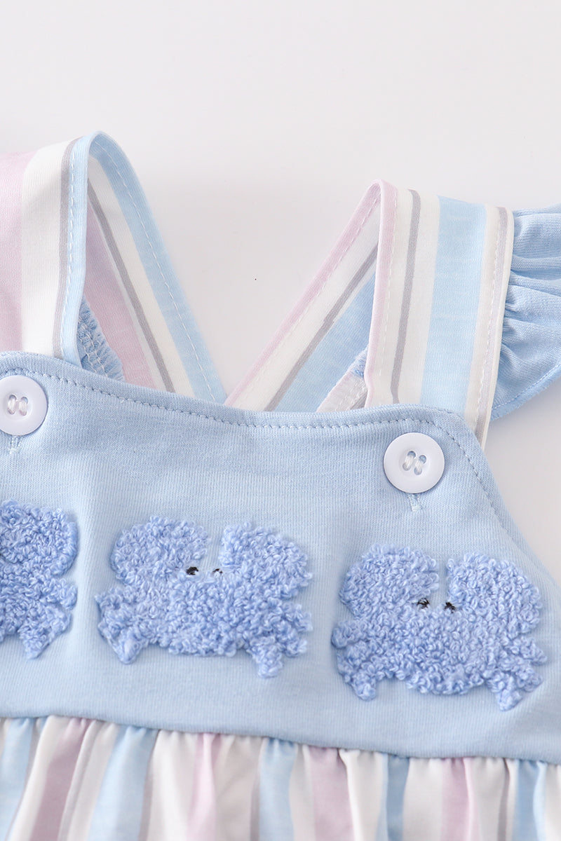 Crab french knot stripe girl bubble
