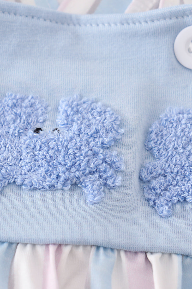 Crab french knot stripe girl bubble
