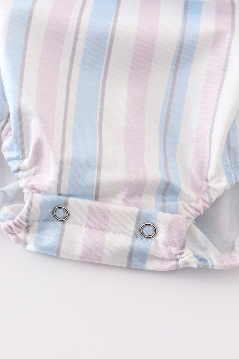 Crab french knot stripe girl bubble