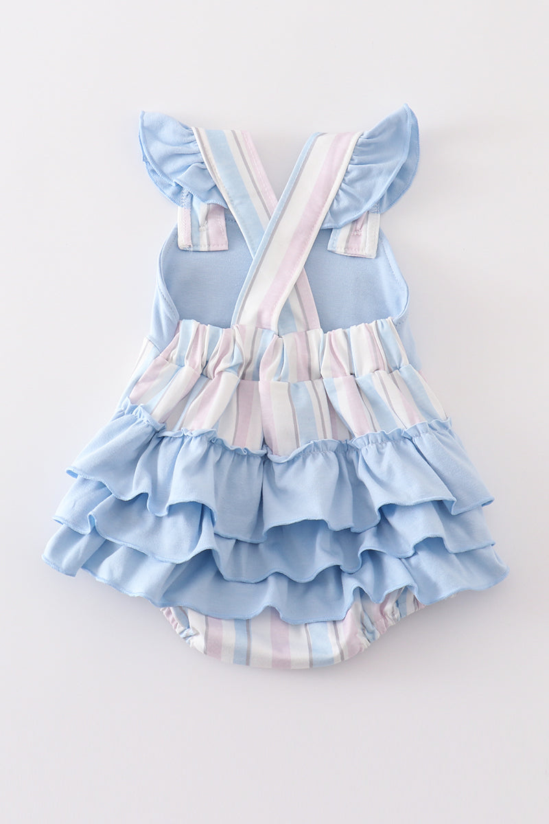 Crab french knot stripe girl bubble