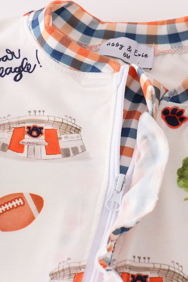 Auburn football tiger girl romper