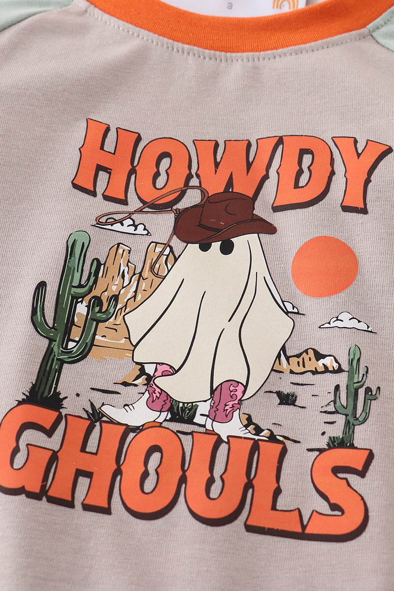 Halloween ghouls boy top