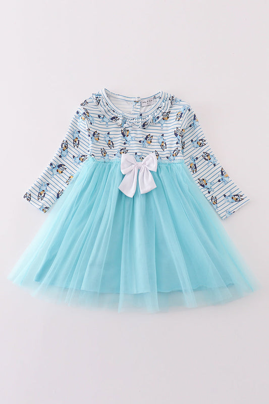 Blue-Y Tulle Dress