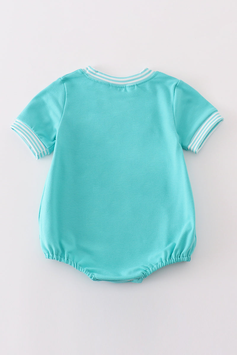 Mint stripe boy bubble