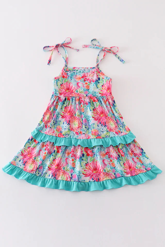 Tropical Bloom Dress Tiered