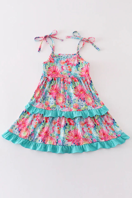 Tropical Bloom Dress Tiered